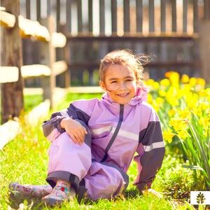 Oaki Children’s Rain/Trail Suit - Lavender